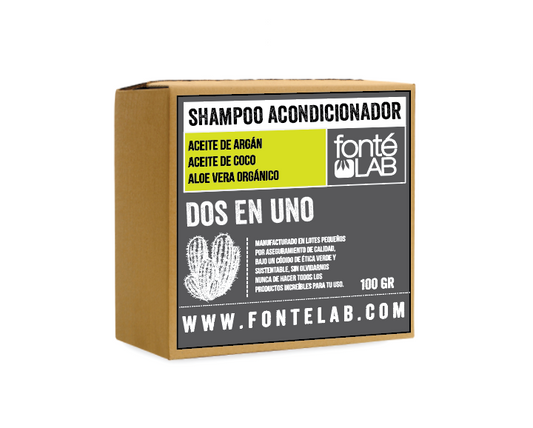 Shampoo y Acondicionador 2 en 1 En Barra