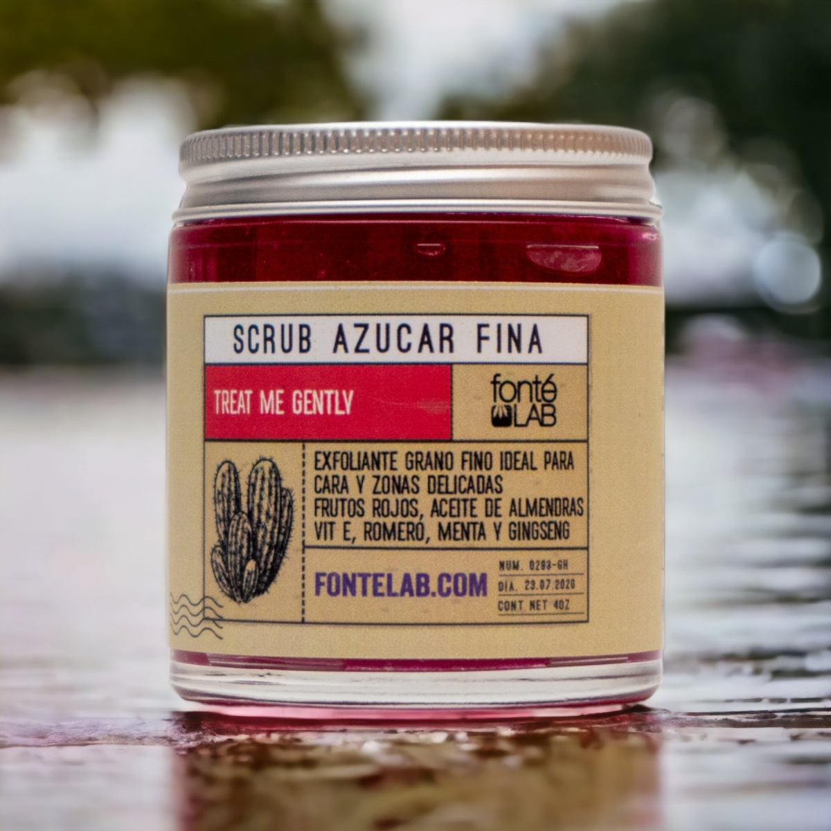 Exfoliante de azúcar grano fino