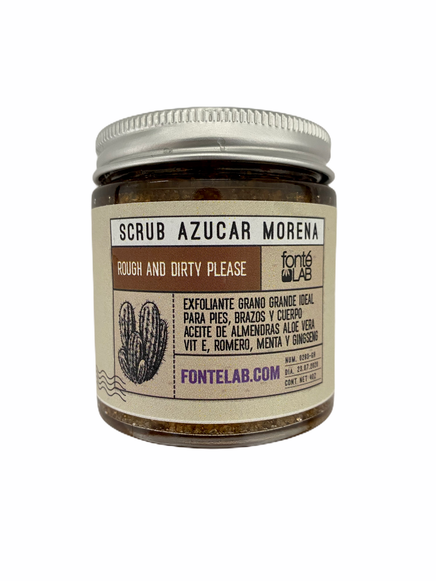 Scrub azúcar morena grano grande