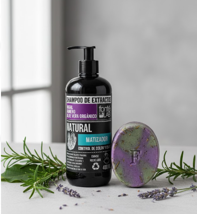 Shampoo bar matizador