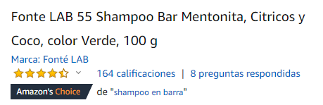 Shampoo En Barra Mentonita